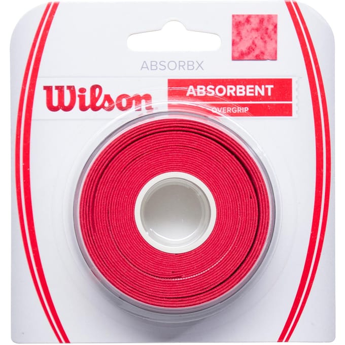 Wilson Absorbx Overgrip Tennisracket Rood - 3 Stuks