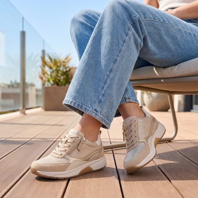 Gabor Gabor Rollingsoft Sneakers beige Leer