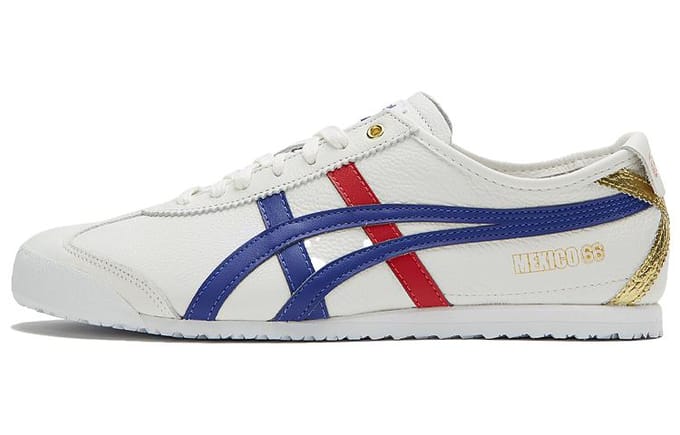 Onitsuka Tiger Mexico 66 Blauw Rood Metallic Goud 37 white