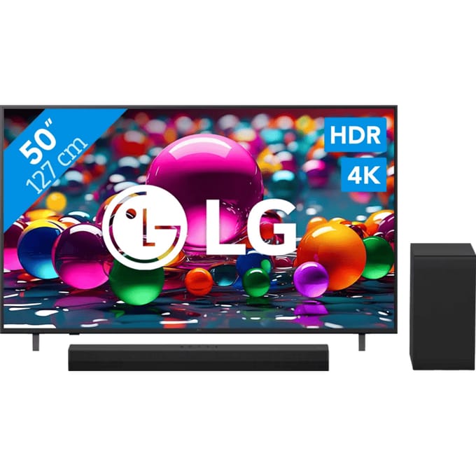 LG 50" Smart UA75 4K (2025) + LG DS40T