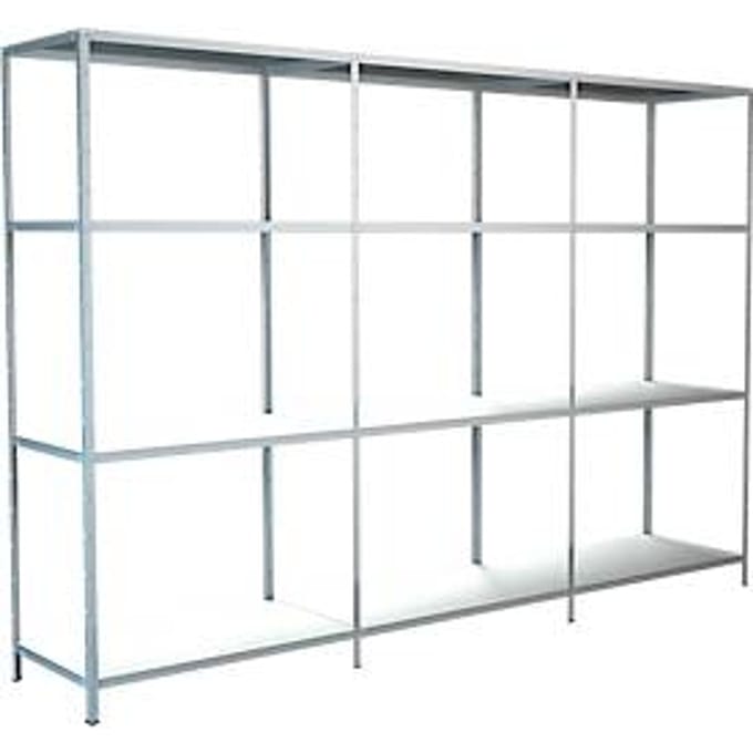 Insteekstellingen - B 2600 x D 350 x H 2600 mm - wit