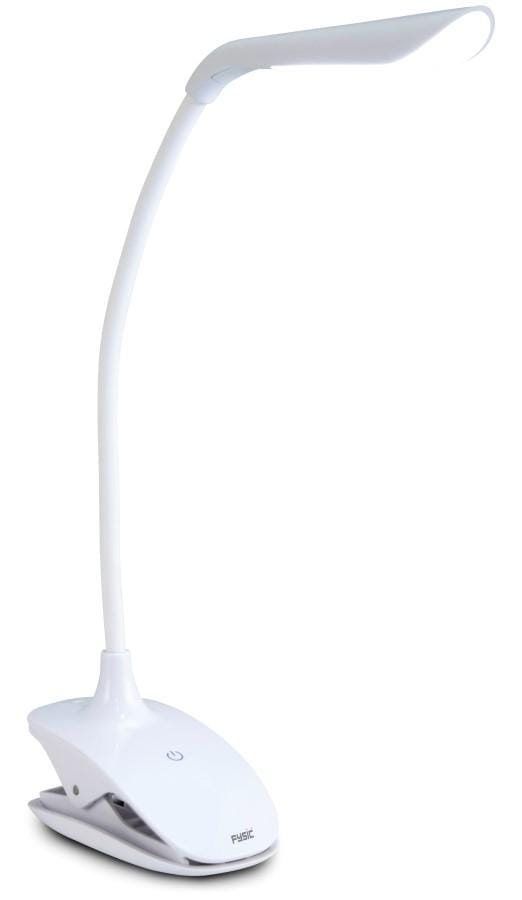 Fysic Leeslamp met LED verlichting - Oplaadbaar via USB - Leeslampje met klem - FL-11 - Wit