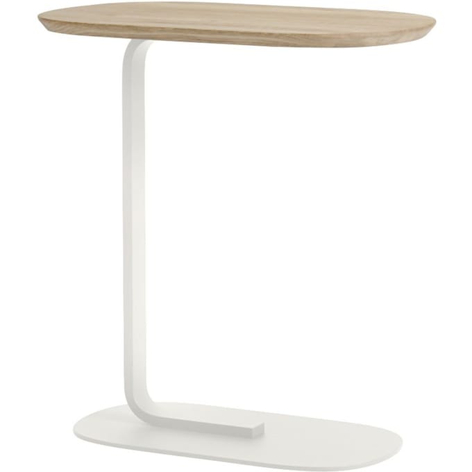 Muuto Relate Side Tafel - gerookte eik/wit - 60,5 cm
