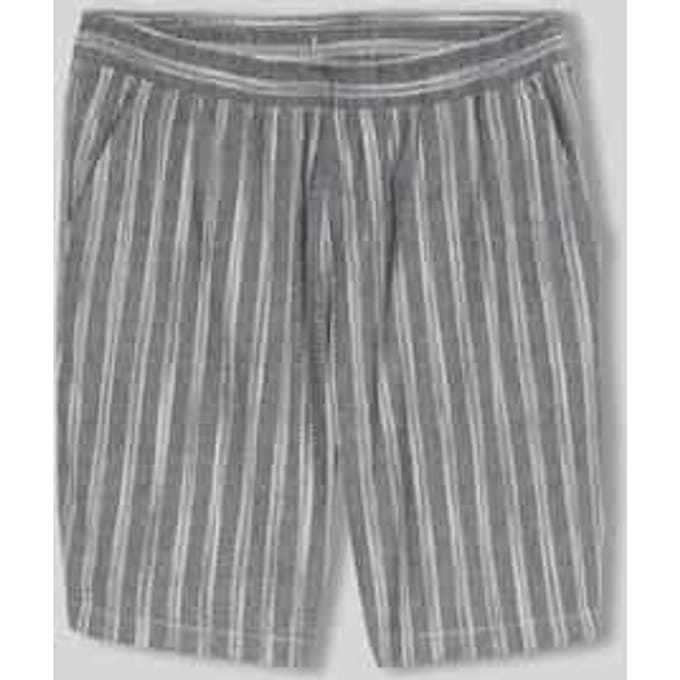 regular fit shorts van een katoen-linnenmix