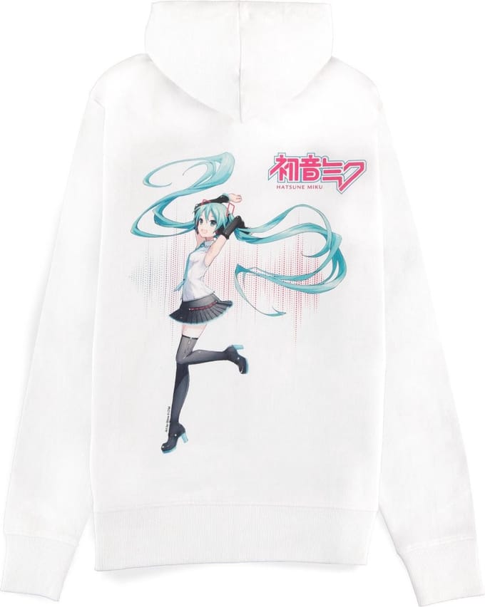 Hatsune Miku - Hatsune Miku Vest met capuchon - M - Wit