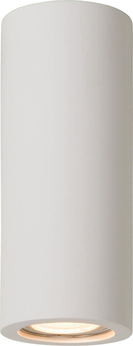 Lucide GIPSY - Plafondspot (Plafondlamp) - Ø 7 cm - 1xGU10 (MR16) - Wit - Japandi