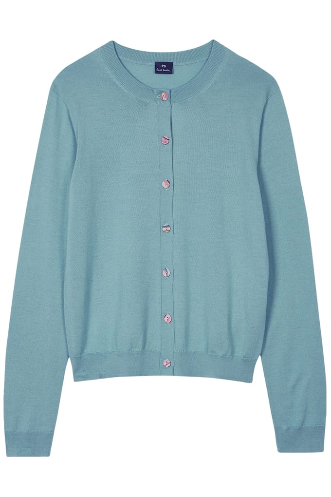 Paul Smith Knitted Cardigan Button Thru Petrol Blue Größe: S | Cardigans Outlet | Damen | Blau
