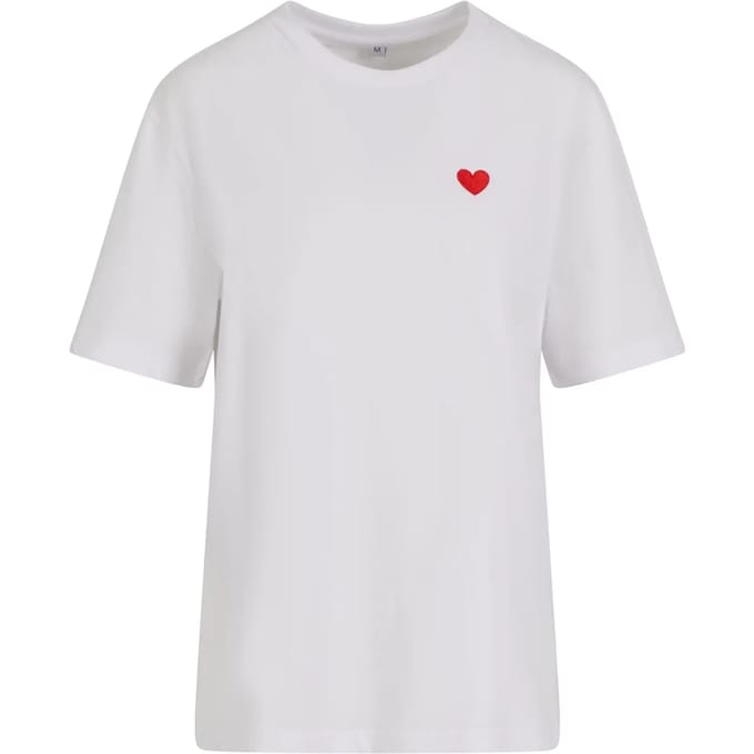 Dames-T-shirt Mister Tee Heart Shape EMB