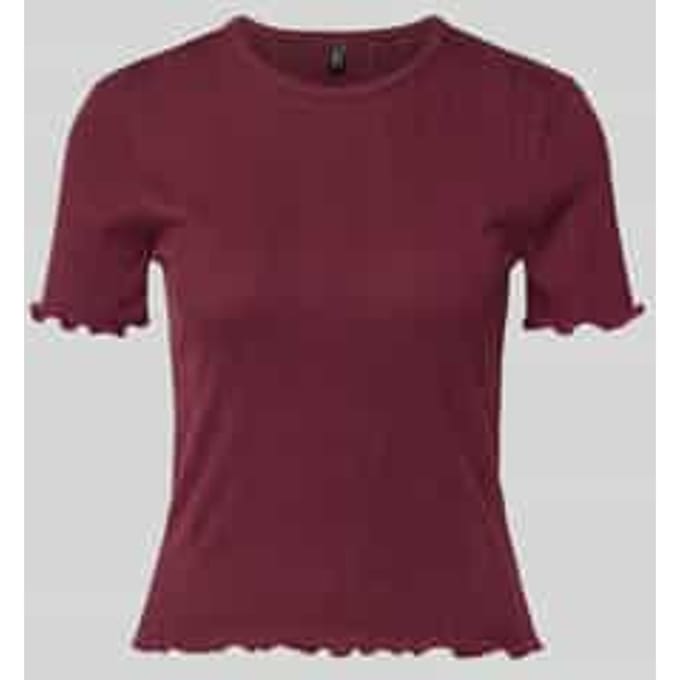 Slim fit t-shirt van katoenmix model 'TENNA'