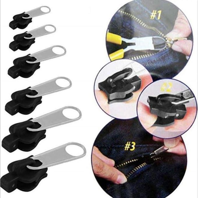 Klikbare Rits Schuiver, Rits Sluiting, Zlideon Rits Schuiver, Metalen Ritsen Kit