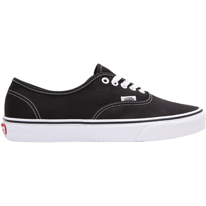 Mannen Vrouwen Vans Authentic Canvas Sneakers - (Zwart / Wit)