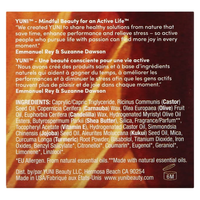 Yuni Beauty, Gliding Light, Baume Corporel Illuminateur, 2 oz (55g) brown