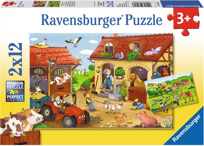 Ravensburger Working On The Farm 2x12p