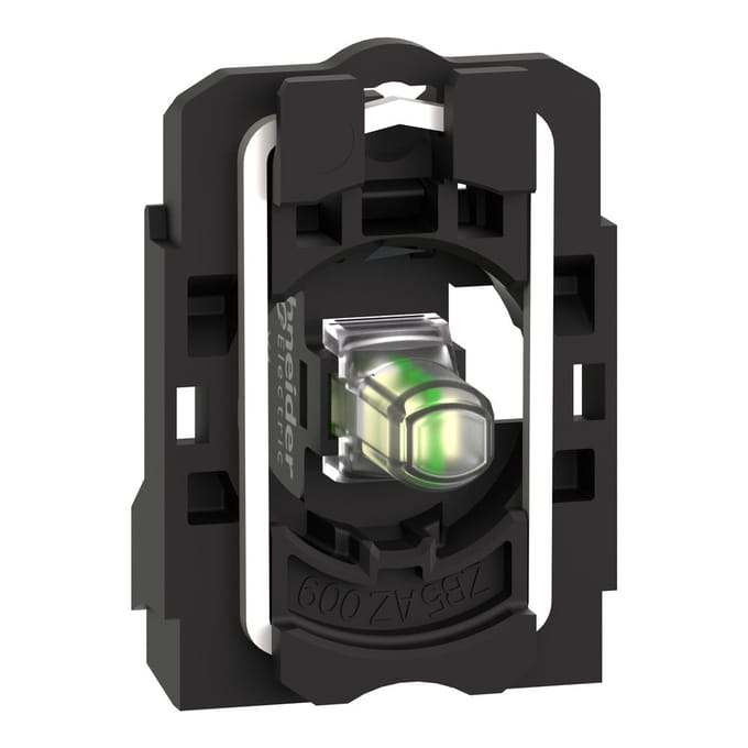 Schneider Electric ZB5AVB1 LED-element Met bevestigingsadapter, Met fitting Wit 24 V/DC, 24 V/AC 1 stuk(s) Piece