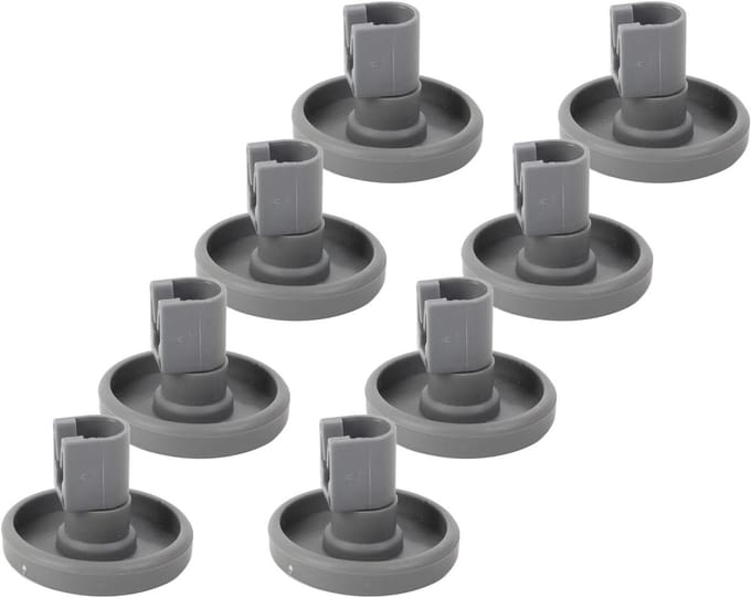 Vaatwasser wielen - Rek rollers - Soepel laden - Duurzaam ABS materiaal - 8 stuks - Wit