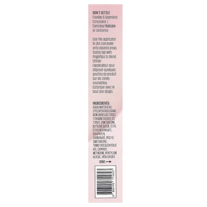 Kaja, Dont Sediment, Flexible & Seamless Concealer, 08 Candied Ginger, 7g (0.24oz) brown