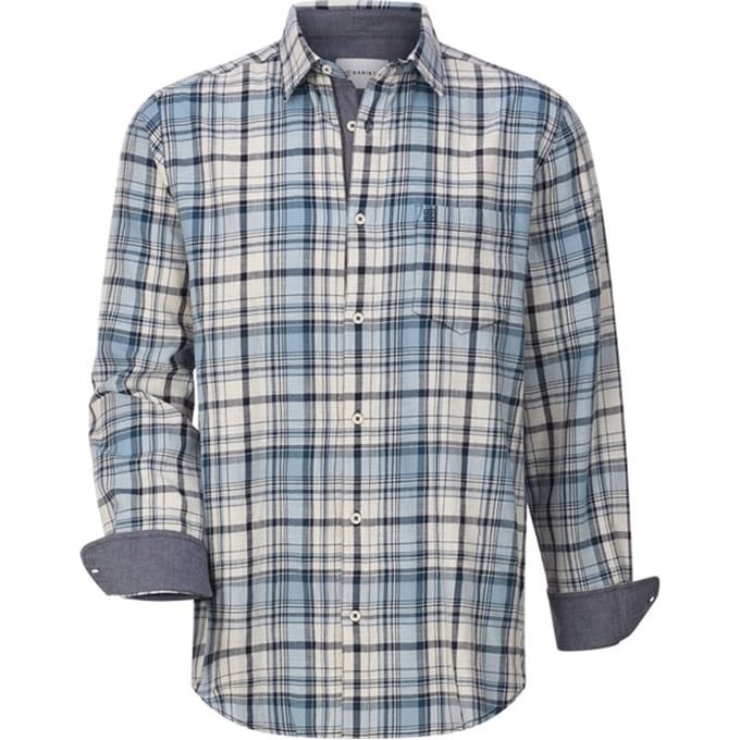 Babista herren Overhemd - 43/44 - blauw - Plus Size