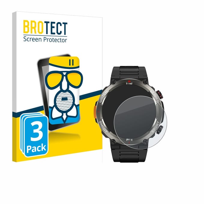 BROTECT - Screenprotector voor Blackview W50 Pro 1.45" - Folie Beschermfolie Beschermglas matte 3 Stuks