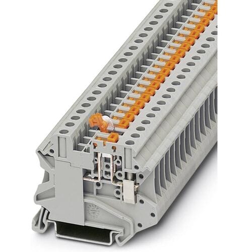 Phoenix Contact 3046171 Doorgangsserieklem 6.2 mm Schroeven Grijs 50 stuk(s)