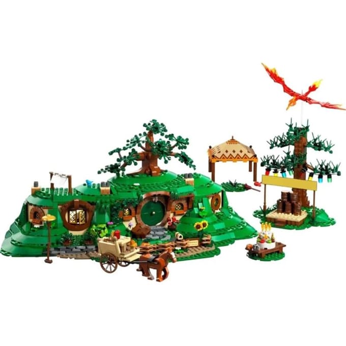 De Ringen: Het Shire Modulaire Kasteel 2017 stuks 10354 Bouwstenen Model Huisdecoratie Model Set voor Kinderen cadeaus 2017pcs green