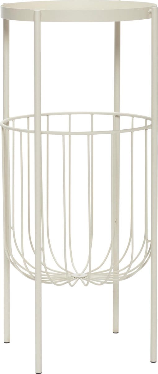 HÜBSCH INTERIOR - Tafeltje, console van wit metaal
