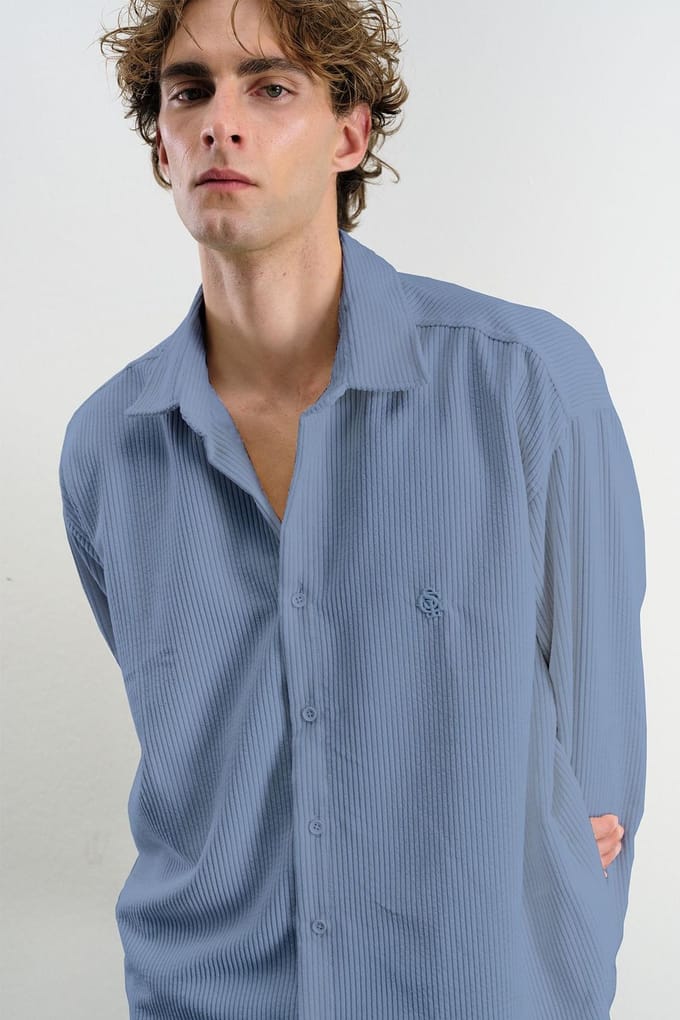 Oversized Velours Shirt