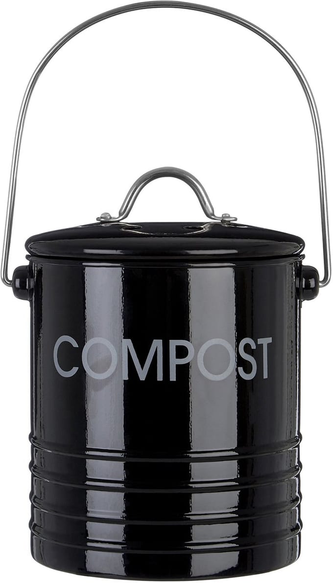 Unyqoos® Compacte en stijlvolle compostemmer met luchtdicht deksel en filter