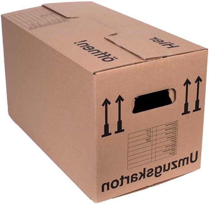 Verhuisdozen Set - Opslagdozen - Veilig Transport - Extra Sterke Handgrepen - 60 cm Lengte - Bruin