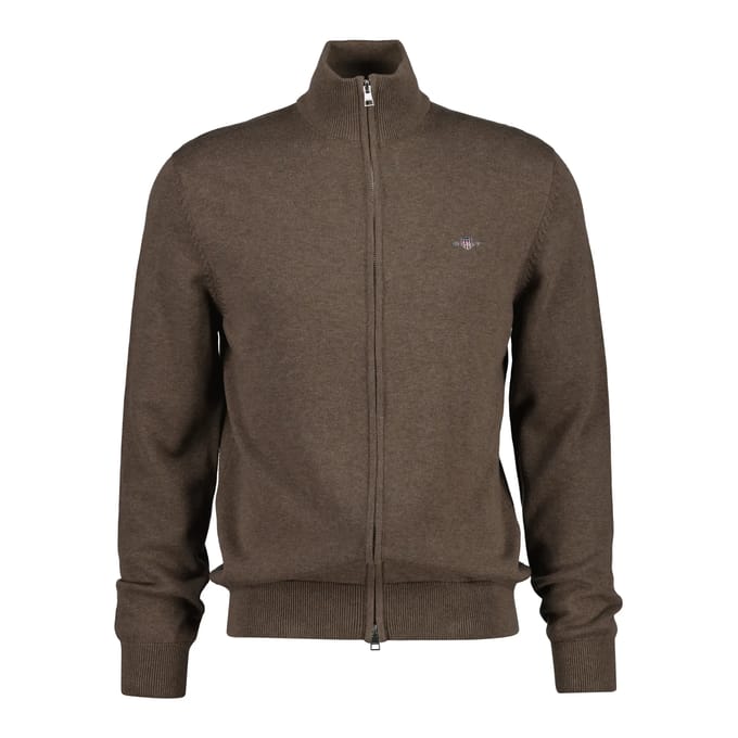 GANT Vest CASUAL COTTON ZIP CARDIGAN