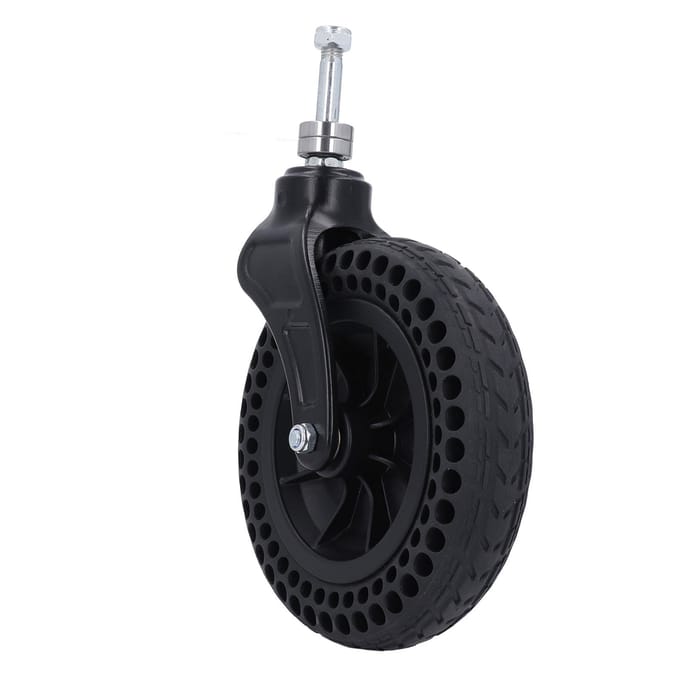 8 Inch Universeel Zwenkwiel Antislip TPE Rubber Massief Wiel Vervanging voor Trolley 75KG Draagvermogen