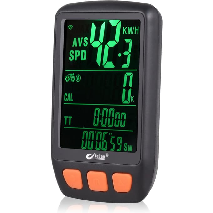 Draadloze Digitale Fietscomputer Fiets Snelheidsmeter Kilometerteller met Oplaadbare Batterij