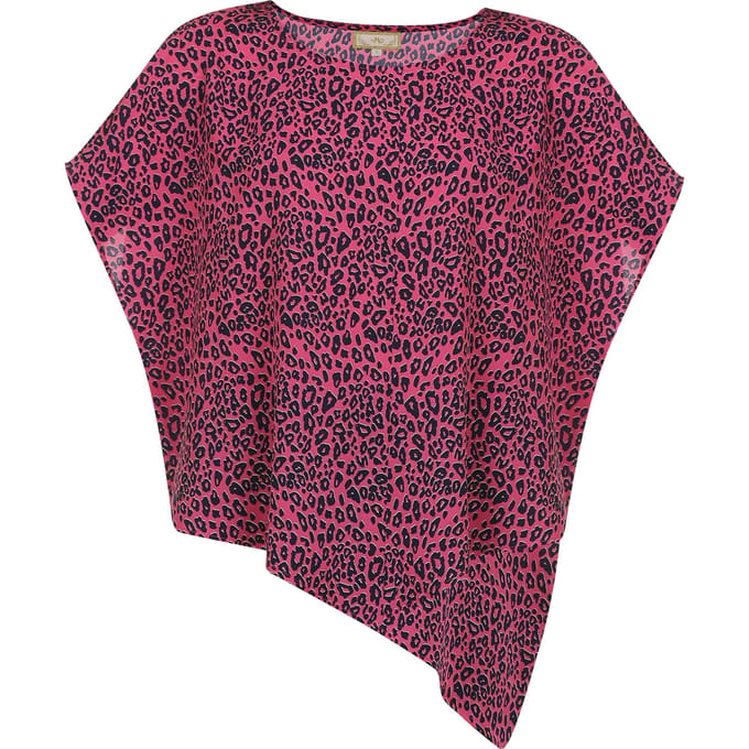 Mymo Overhemd Dames neon roze leo