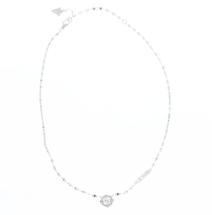 GUESS halsketting Tiny Dancer Element Necklace Rhodium zilverkleurig