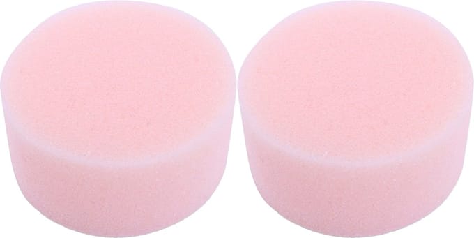 Schmink sponsjes - 2x - rond - roze