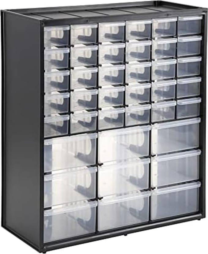 Opbergdoos met 39 laden