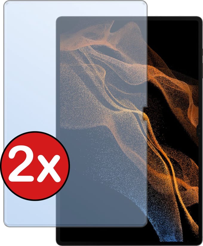 Screenprotector - 2 Stuks - Geschikt voor Samsung Galaxy Tab S9 Ultra - Extra Sterk - Beschermglas - Gehard Glas - Tempered Glass - Screen Protector
