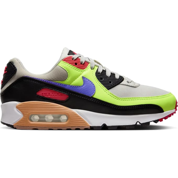 Wmns Air Max 90 Light Bone/lt Ultramarijn/volt/zwart Lage damesschoen
