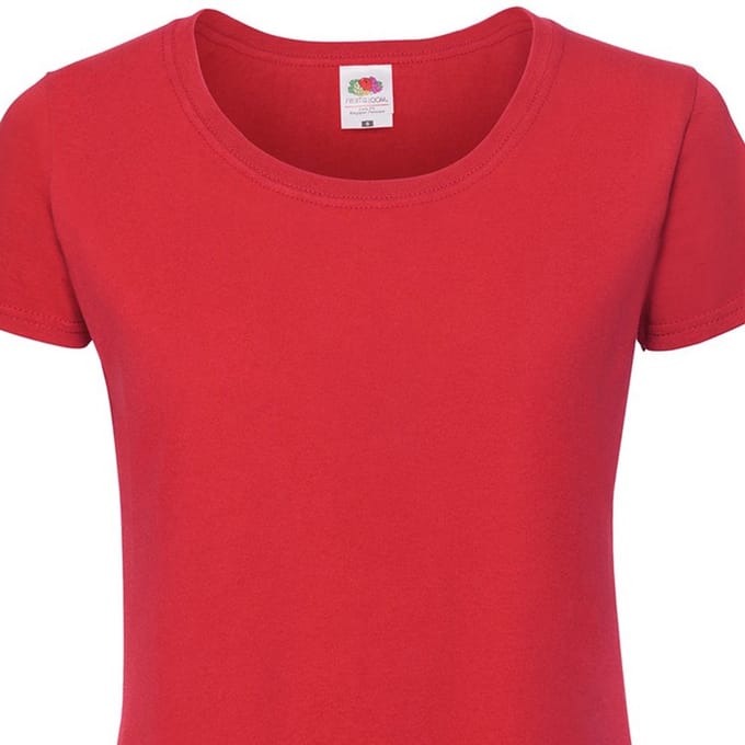 Fruit of the Loom Dames/Dames Iconic 190 T-Shirt (Rood)