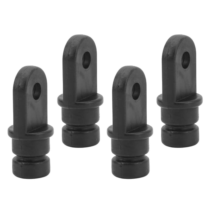 4 Stuks Biminitop Fitting Nylon Ooguiteinde Top Biminitop Hardware Afdekkap voor Marine Boot 58 gray