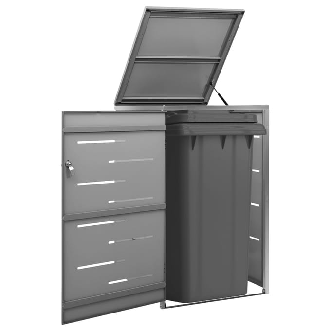 vidaXL - Containerberging - enkel - 69x77,5x115 - cm - roestvrij - staal