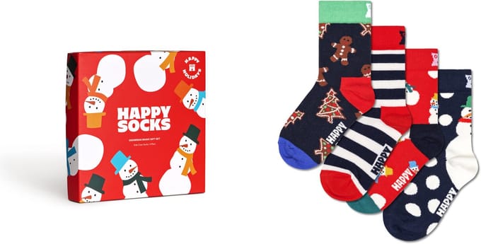 Happy Socks kids holiday giftbox 4P multi