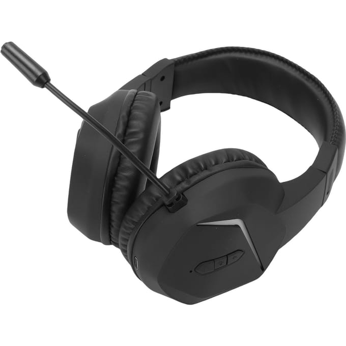 Draadloze Gaming Headset 2.4G   5.4 RGB Licht Draadloze Gaming Koptelefoon met Ruisonderdrukkende Microfoon voor PC Computer