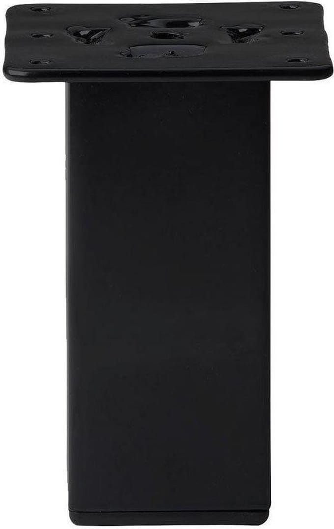Meubelpoot - Vierkant - Zwart - 13 cm