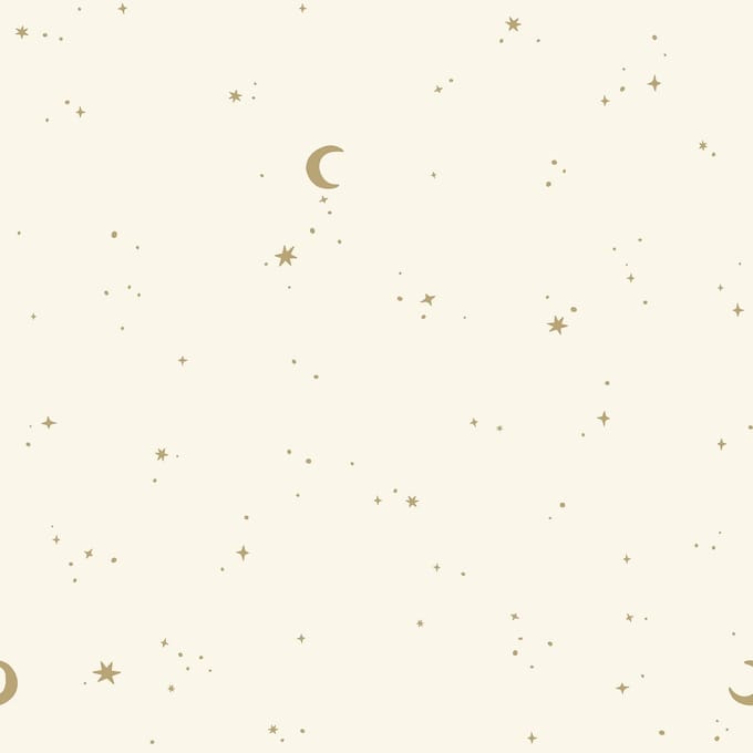 Little Dutch Non-Woven Behang - Moon & Stars