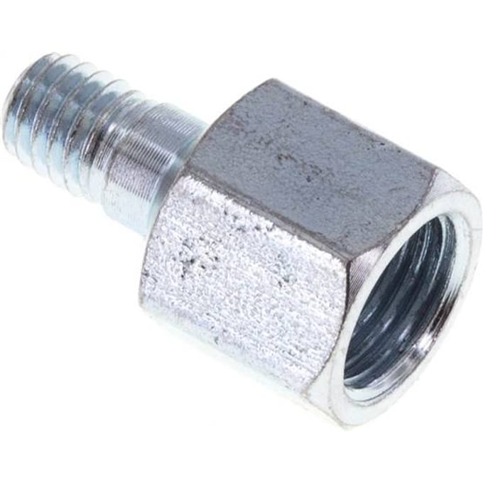 Stalen Mannelijke M6x1/Vrouwelijke M10x1-Adapter 19mm