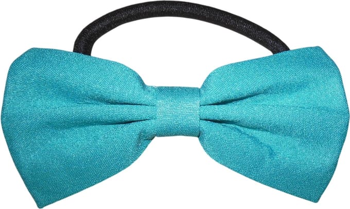 Elastiek strik turquoise