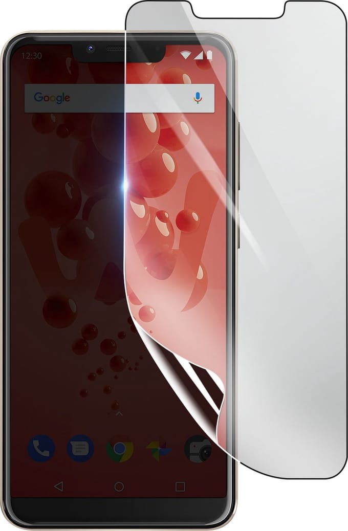 3mk, Geschikt voor Wiko View 2 Plus, Schokbestendige Hydrogel Screenprotector, Transparant