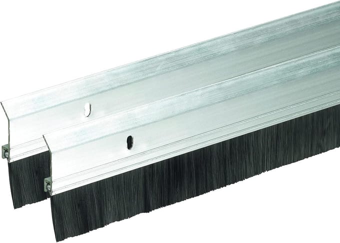 Deurborstel - Tochtwering - Energie besparen - Heavy-duty constructie - 36x2 Inch - Zilver