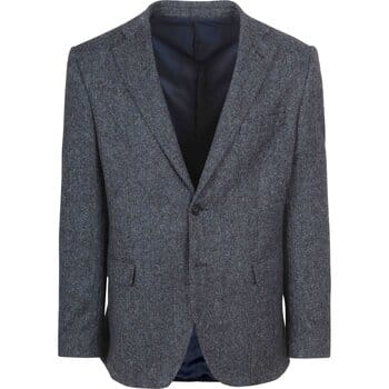 Suitable Birds Eye Colbert Merinowol Donkerblauw (navy) - Maat 46 - Heren blazer