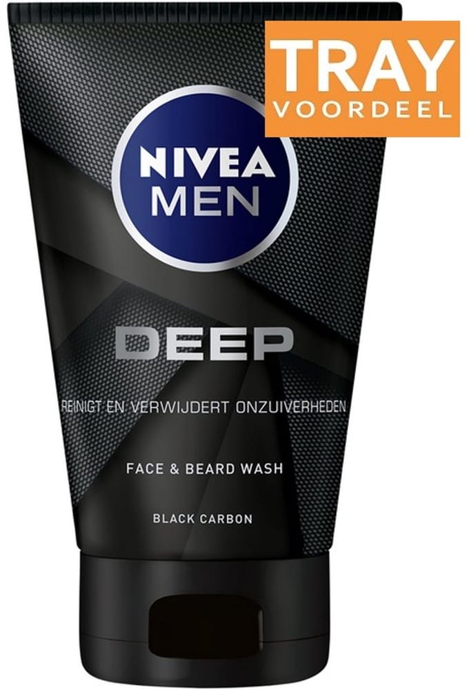 NIVEA MEN DEEP FACE & BEARD WASH 12 X 100 ML